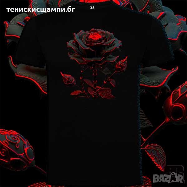 дамски тениски с щампа, снимка 1