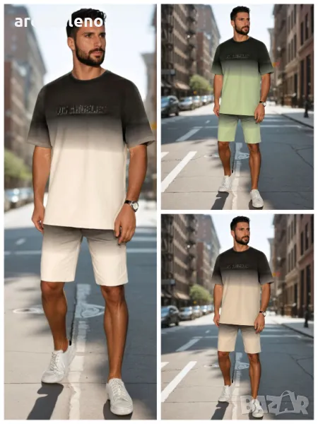 Мъжки комплект от две части омбре, 3цвята , снимка 1