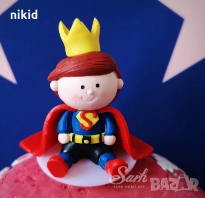 Малкият принц изкуствен топер украса за забождане на торта мъфини декорация парти рожден ден кръщене, снимка 1