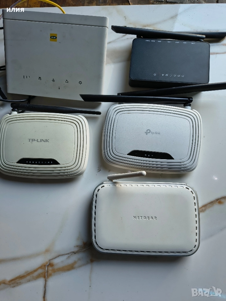 рутер модем с адаптери, снимка 1