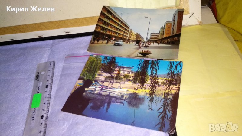 2 СТАРИ СОЦ ПОЩЕНСКИ КАРТИЧКИ СТАРА ЗАГОРА и КРУШЕВАЦ с ПОЩЕНСКИ МАРКИ и ПЕЧАТИ 33036, снимка 1