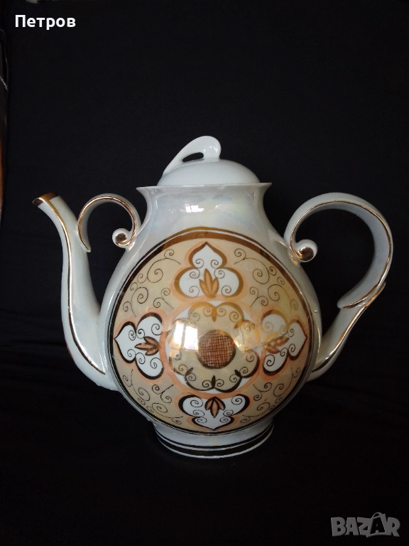 порцеланов чайник СССР, снимка 1