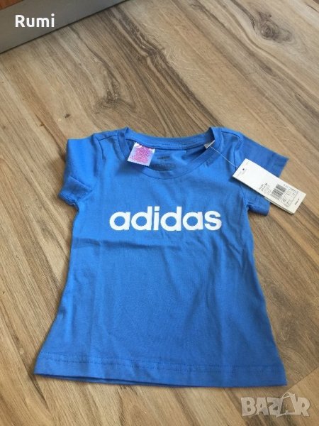 Чисто нова синя юношески тениска Adidas!110,116,128,152 р, снимка 1