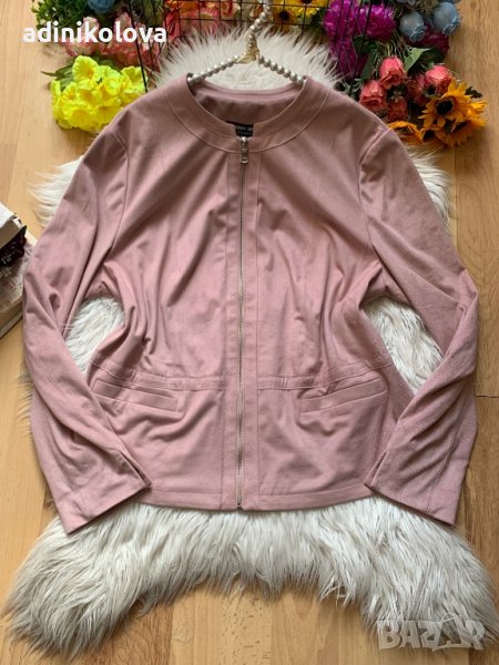 Розово велурено яке, снимка 1