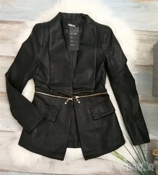 Дамско кожено яке от еко кожа, снимка 1