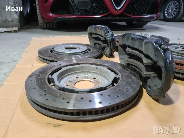 Спирачни апарати Брембо 6 бутално и 360мм дискове Алфа Джулия 2.9 QV и накладки, снимка 6 - Части - 51247581