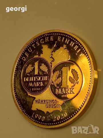 Немска монета 1 марка, снимка 4 - Нумизматика и бонистика - 43723605