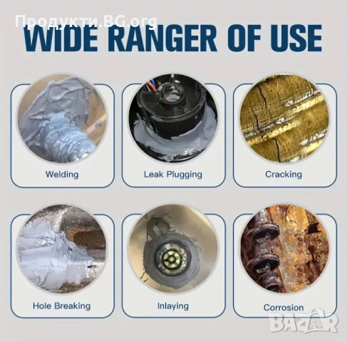 Професионален епоксиден метален клей RV Sealants – 2x20g за ремонт на метал, радиатори и рамки, снимка 3 - Други инструменти - 50815304