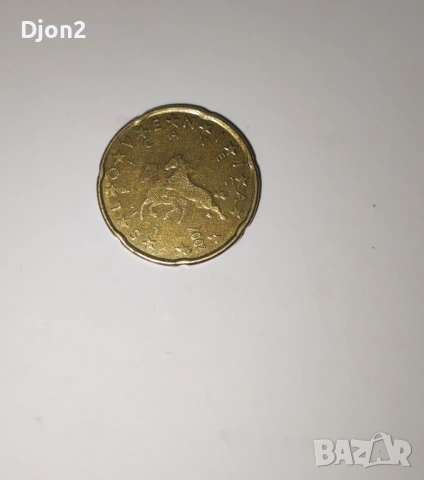 Евро Монета вижда се номинала., снимка 4 - Нумизматика и бонистика - 53101688