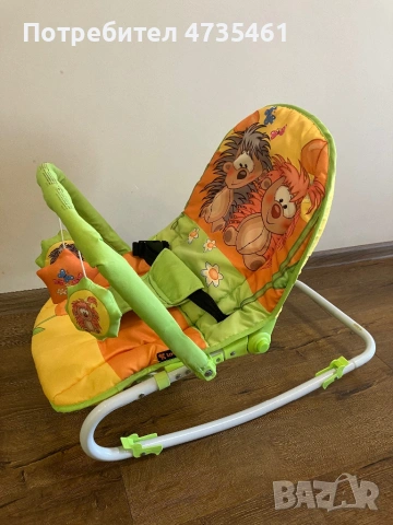 Бебешки шезлонг-люлка, снимка 5 - Детски шезлонги - 53493514