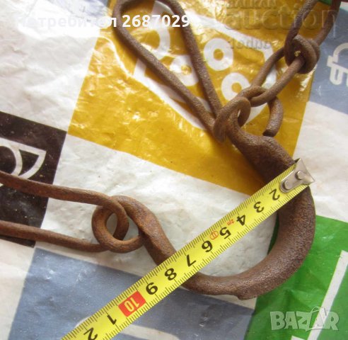  Стари окови букаи пранги, ковано желязо - 12, снимка 2 - Други ценни предмети - 28951572