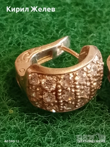 Блестящи сребърни обеци инкрустирани с няколко реда ЦИРКОНИЙ стил и елегантност 72741, снимка 2 - Обеци - 52881709