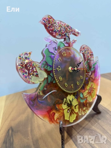 Ръчно изработен, арт часовник, който ще краси вашия дом или работно място, снимка 12 - Стенни часовници - 52968636
