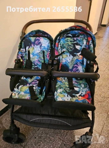 Количка за близнаци в много добро състояние , снимка 3 - Детски колички - 52428978