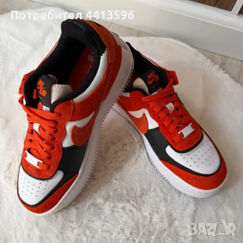 Nike Air Force 1 Shadow 'Cracked Leather - Rush Orange', снимка 9 - Кецове - 49480721