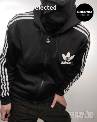 ADIDAS суичър с цип и качулка • Track Top – размер XL – Отлично състояние