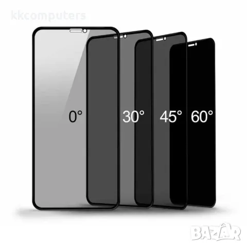 Стъклен screen protector Golden Armor Privacy за iPhone / 12 / 12 PRO 6.1 / Черен / Баркод : 2401052, снимка 2 - Фолия, протектори - 48832596