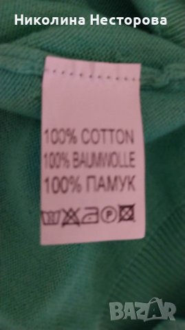 Фина дамска зелена блуза, снимка 3 - Блузи с дълъг ръкав и пуловери - 39232148