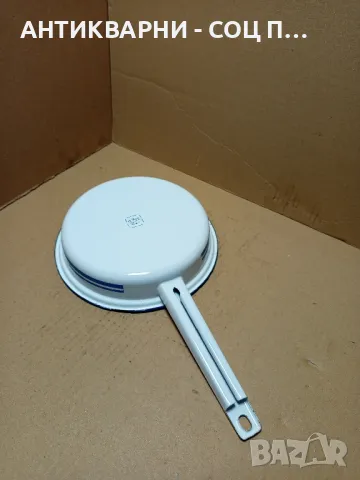 Соц Стар Емайлиран Тиган., снимка 3 - Антикварни и старинни предмети - 49817390