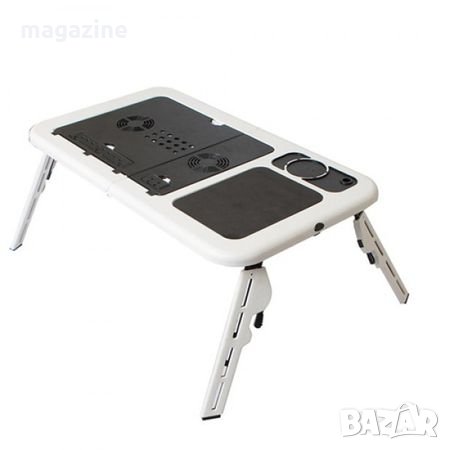 ПРЕНОСИМА МАСА ЗА ЛАПТОП с вграден охладител E-Tablet, снимка 2 - Лаптоп аксесоари - 28767432