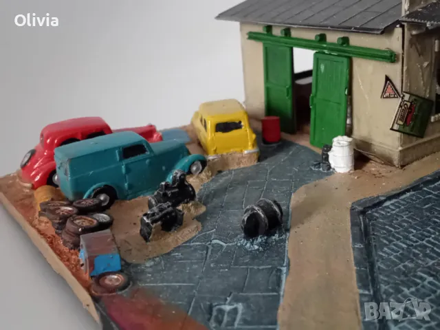 Diorama, бензиностанция диорама мащаб 1:64, работилница, снимка 9 - Колекции - 49621901