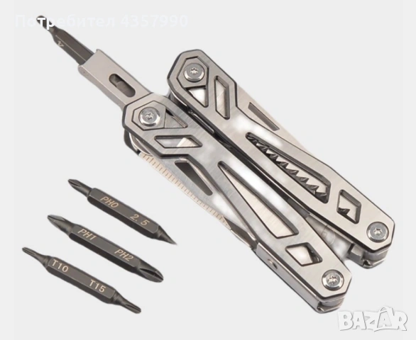 Комплект с 4 бита DULOTEC MULTITOOL, снимка 5 - Къмпинг осветление - 53003745