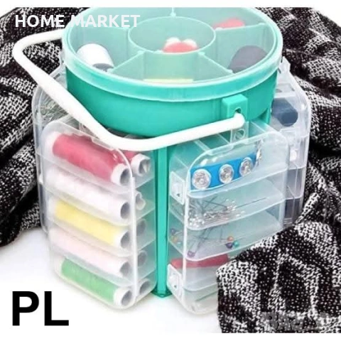 Компактна шевна машина с педал и адаптер + сет за шиене 200 части Описание:  Практичен комплект , снимка 3 - Други стоки за дома - 53011903