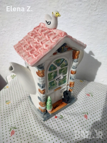 Ретро чайник The Door на Swineside Teapottery - минимална забележка, снимка 8 - Декорация за дома - 53569872
