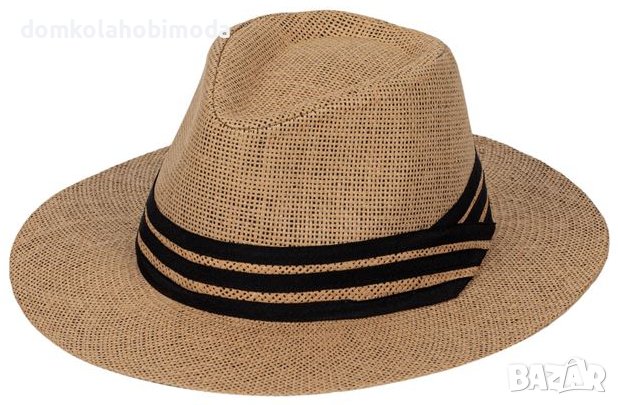 Дамска лятна шапка, Диаметър с периферията: 34 см , снимка 3 - Шапки - 39968938