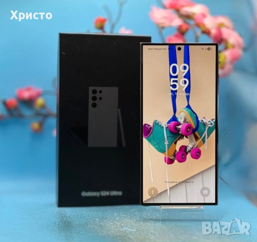 ГАРАНЦИОНЕН!!! Samsung Galaxy S24 Ultra, Dual SIM, 12GB RAM, 256GB, 5G, Titanium Black, снимка 3 - Samsung - 53118518