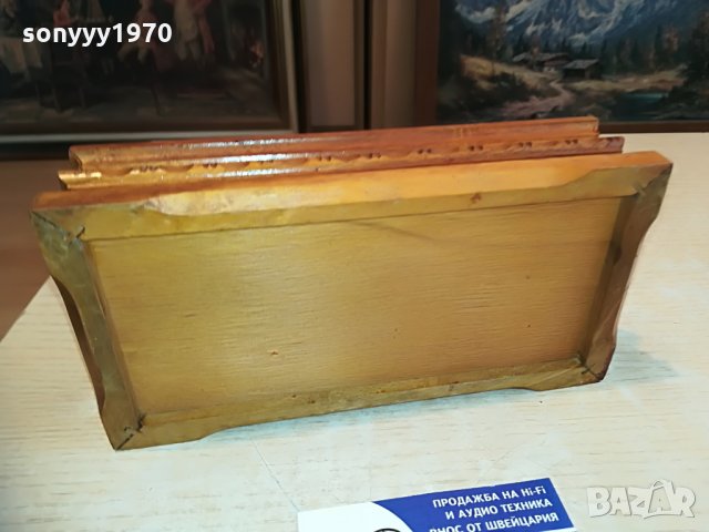 дървена кутия с цвете-20х10х6см, снимка 16 - Колекции - 28726400