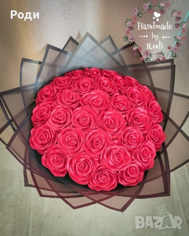 Вечни сатенени рози, снимка 10 - Изкуствени цветя - 52895433