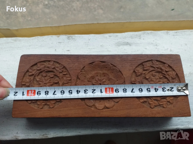 Стара дървена кутия за бижута дърворезба, снимка 3 - Антикварни и старинни предмети - 53430830