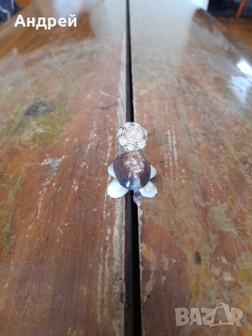 Стар сувенир Костенурка, снимка 3 - Други ценни предмети - 53418223