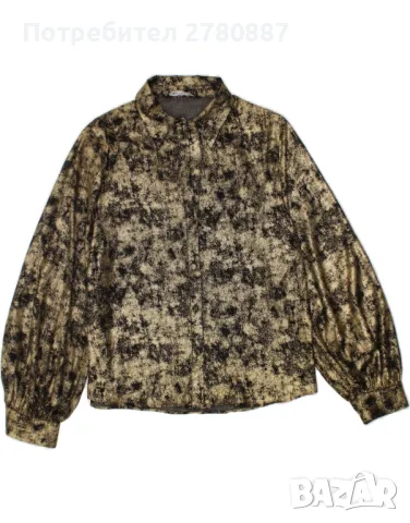 Zara златиста блуза размер М 