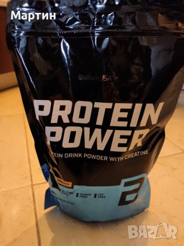 ТОП Протеин - BIOTECH USA - Protein Power - с Креатин - Creatine - 1.000кг., снимка 1 - Хранителни добавки - 39564430