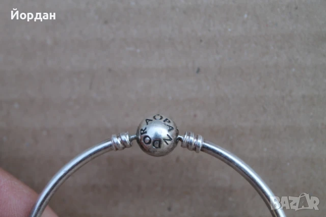 Сребърна гривна ''Pandora'', снимка 4 - Гривни - 50619485