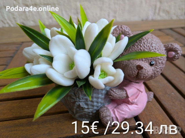 Вечни букети от ароматни сапунени цветя. Подходящ подарък за всеки повод , снимка 5 - Декорация за дома - 53464138