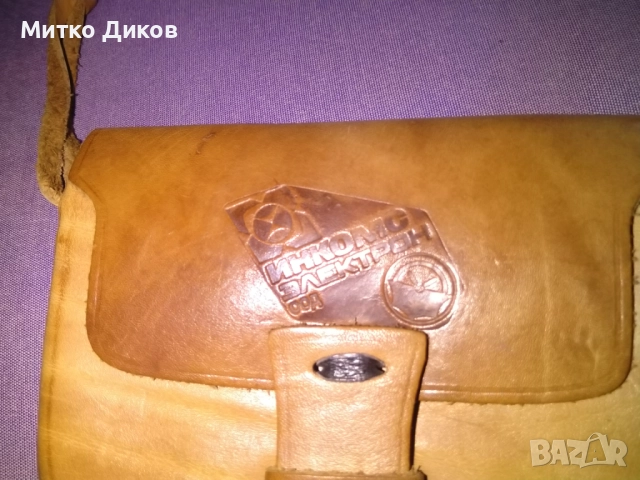 Инкомс Електрон нова чанта за праз рамо естествена кожа 155х112х25мм става за мобилен, снимка 3 - Чанти - 51516229