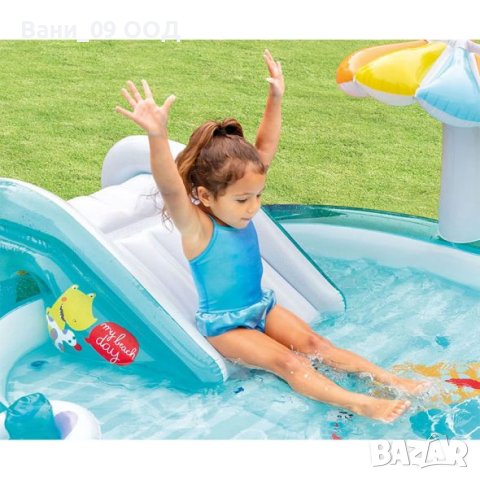 Надуваем детски басейн с пързалка и пръскалка , снимка 3 - Надуваеми играчки - 40810198