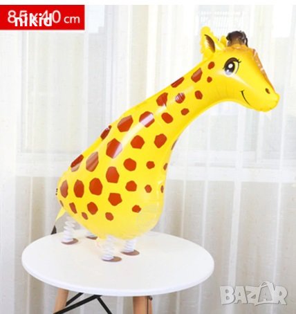 жираф голям фолио фолиев балон хелий или въздух парти рожден ден