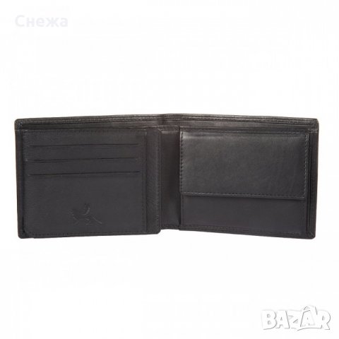 MANO Sutura M19013 хоризонтален портфейл /черен и тъмнокафяв/, снимка 3 - Портфейли, портмонета - 32591479