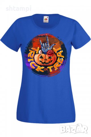 Дамска тениска Halloween 04,Halloween,Хелоуин,Празник,Забавление,Изненада,Обичаи,, снимка 4 - Тениски - 38144960