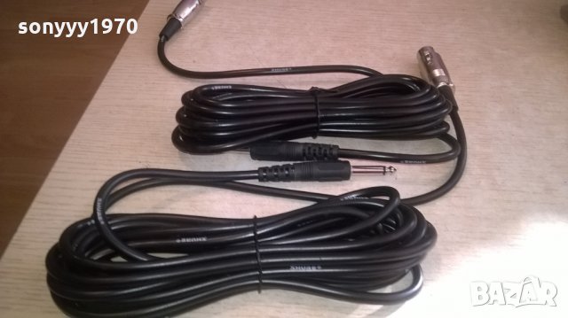 shure mic cable-нов кабел за микрофон-65лв за брои, снимка 3 - Микрофони - 27396315