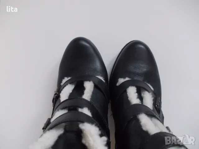 Зимни кожени боти  № 39, снимка 4 - Дамски боти - 48017653
