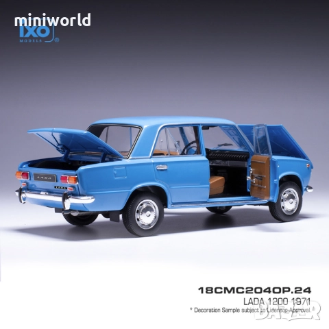 ВАЗ 2101 Жигула 1970 - мащаб 1:18 на IXO моделът е нов в кутия, снимка 2 - Колекции - 51717042
