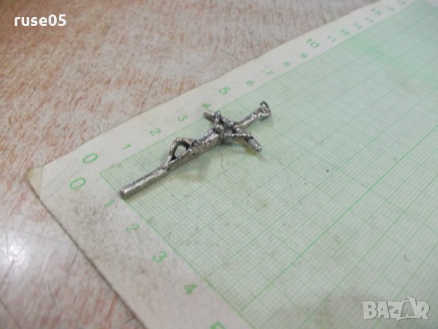 Кръст метален с разпятието - 3,37 гр., снимка 3 - Други ценни предмети - 28257683