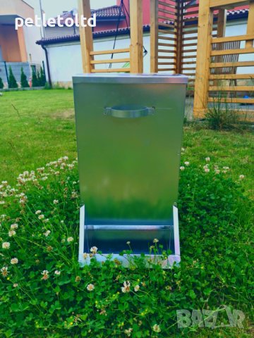 Хранилка за куче или котка, метална (тип седмична, с обем за около 6 кг гранулирана храна), снимка 4 - Други животни - 30348038