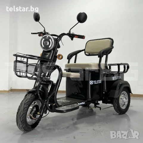 Електрическа триколка TS-750++ CARGO 60V 2000W Нов модел 2025 със задно предаване с диференциал и ал