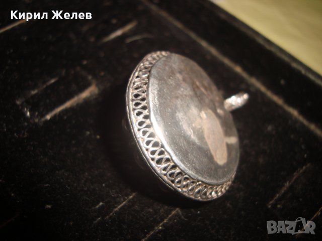 19 ВЕК ФИЛИГРАНЕН СРЕБЪРЕН МЕДАЛЬОН ВИСОКА ПРОБА СРЕБРО с ГРАНУЛАЦИЯ СТАРИННО ГРАДСКО БИЖУ 22216, снимка 15 - Антикварни и старинни предмети - 33046559